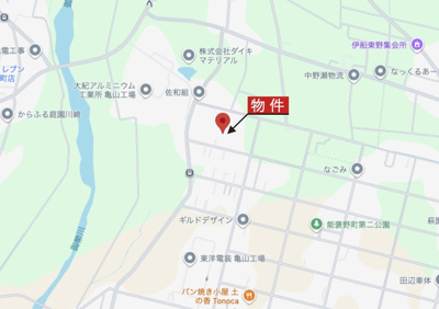 【地図】 | 亀山市能褒野町《1号棟》 | 広域Map