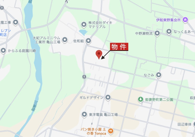 【地図】 | 亀山市能褒野町《1号棟》 | 広域Map