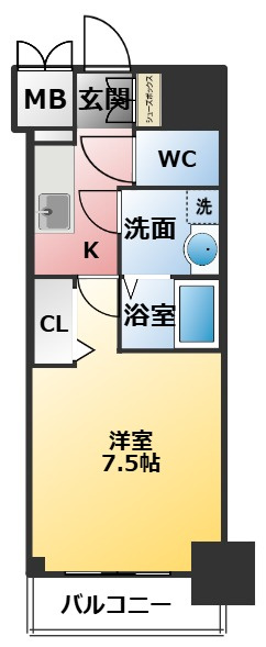 プレサンス桜通ザ・タイムズの間取り