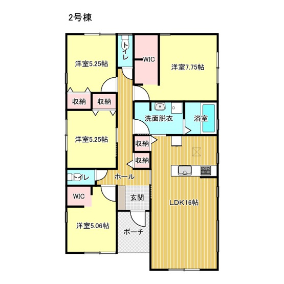 【間取り】 | 亀山市能褒野町《2号棟》