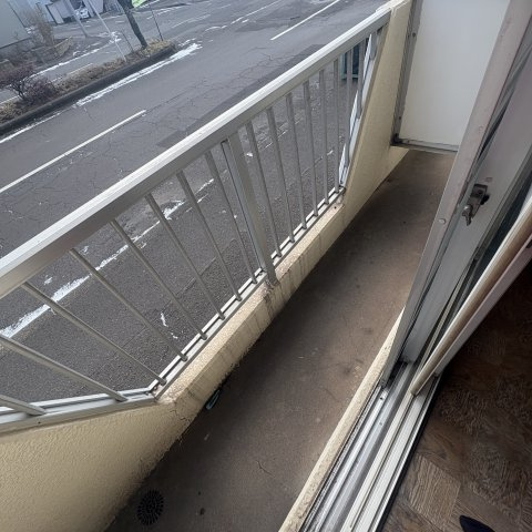 コーポあなやまのバルコニー