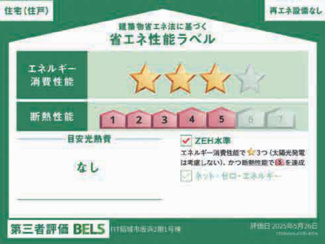 【省エネ性能ラベル】 | 【仲介手数料無料！！】日野市日野本町3丁目　新築戸建て（全4棟）2号棟　5499万円