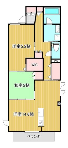 Ever Green 鶴瀬の間取り