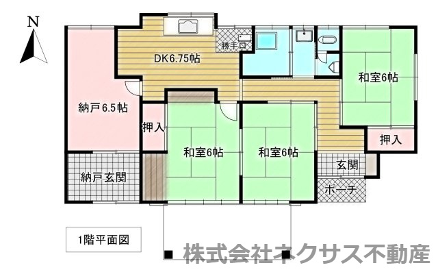 【中古住宅】中山町大字長崎字中川原戸建ての間取り