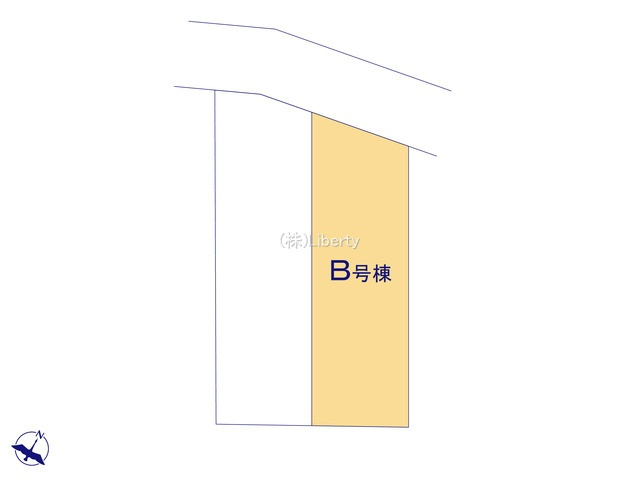 ひたちなか市足崎1474番　新築戸建　B号棟の区画図