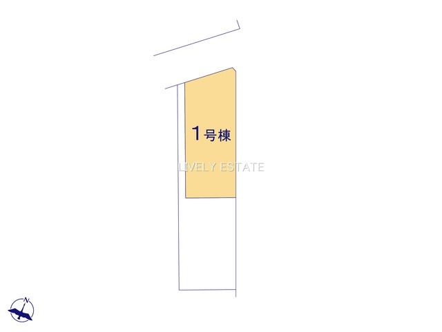 草加市青柳8丁目 新築分譲住宅 全2棟 1号棟の区画図