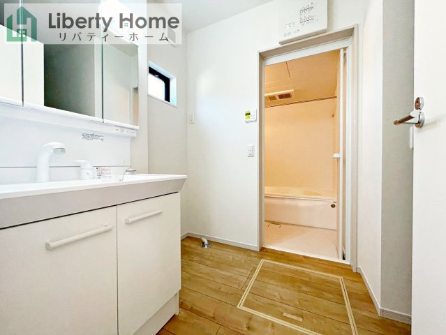 水戸市見和1期　新築戸建の脱衣所