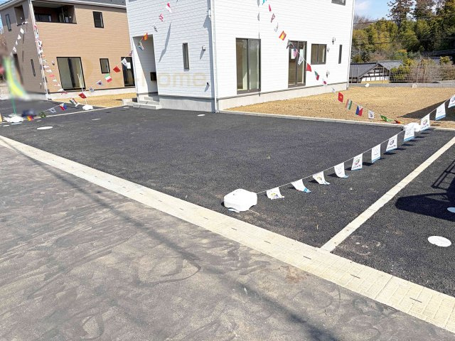 つくば市若森第1　新築戸建て　2号棟の駐車場|カースペースは2台お停めいただけます♪