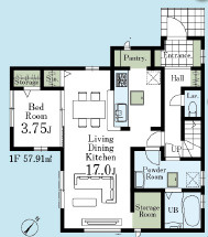 【仲介手数料無料】所沢東狭山ヶ丘第５期全一棟所沢市の新築住宅なら西武ハウジングの間取り