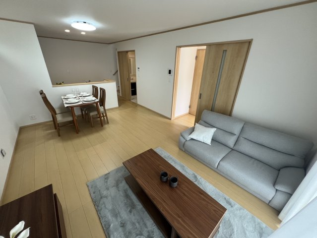 所沢市岩岡の居間・リビング|家族が集まるリビングです