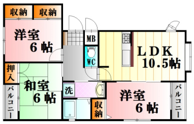 メゾン・デ・ピアの間取り