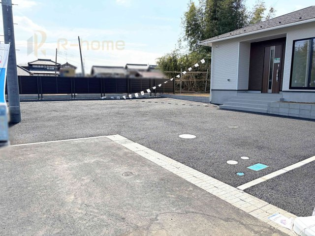 つくば市若森第1　新築戸建て　4号棟の駐車場|カースペースは2台お停めいただけます♪