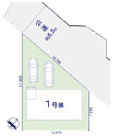 【仲介手数料無料】所沢市三ケ島　１期　全１棟　所沢市の新築住宅は西武ハウジングの区画図