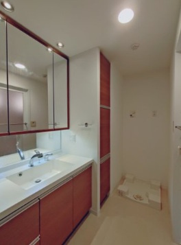 ワコーレ須磨ザ・フィールズの独立洗面台