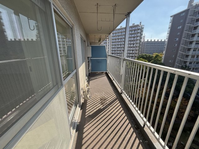 南面のバルコニーです
