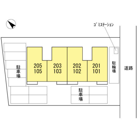 ソレールマツオの区画図
