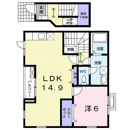 オブコニカの間取り