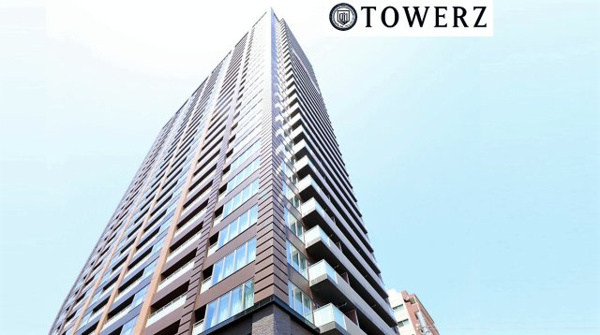 【外観】 | 【外観】日本橋エリアで初のタワーマンション‼和のエッセンスを取り入れ、モダンに昇華させたデザイン。