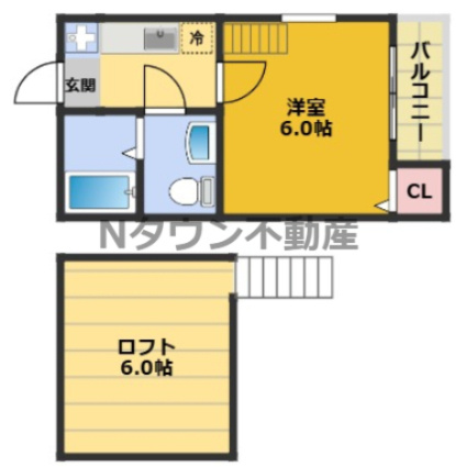 【間取り】 | ルーエ　1番館 | 間取りです。