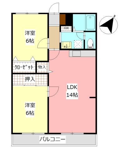 サンライズマンションの間取り
