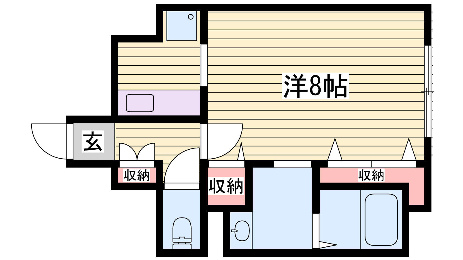 エーデルハイム三共の間取り