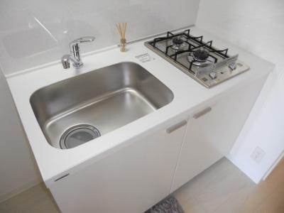レジデンス京都ミッドシティの内装|２口ガスキッチン