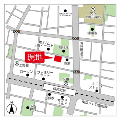 【地図】 | ＨＦ上野レジデンスＥＡＳＴ