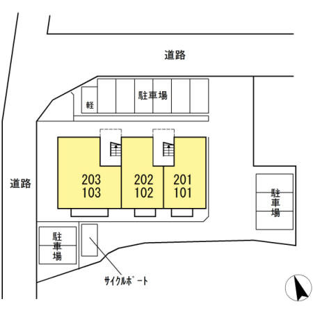 エクセル東合川Ⅲの区画図