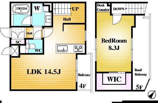 【間取り】 | ディナスカーラ品川戸越