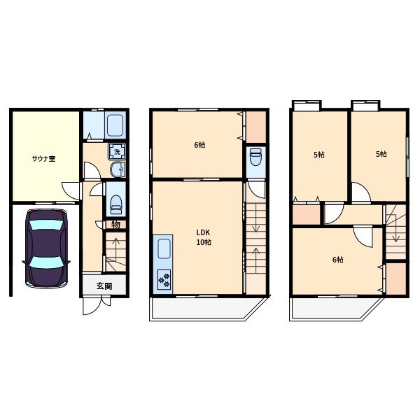 加納8丁目中古戸建の間取り|■生活しやすい間取りです♪