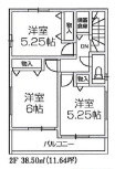 【仲介手数料無料】所沢岩岡町全2棟　1号棟　所沢市の新築住宅なら西武ハウジングの間取り