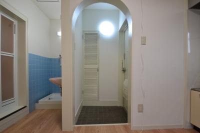 篠原南マンションの玄関