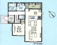 【仲介手数料無料】所沢市北野全２棟１号棟　所沢市の新築住宅なら西武ハウジング　