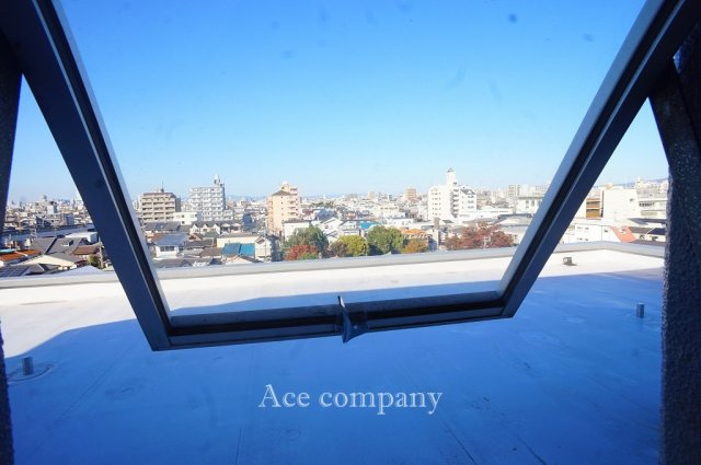 【展望】 | 照ケ丘矢田グランドハイツ | キッチン窓、眺望良好です☆