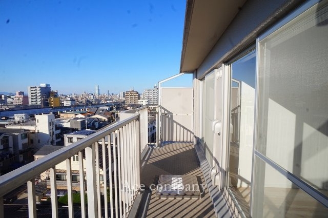 【バルコニー】 | 照ケ丘矢田グランドハイツ | 西向きのバルコニーです☆