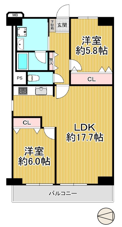 【間取り】の画像