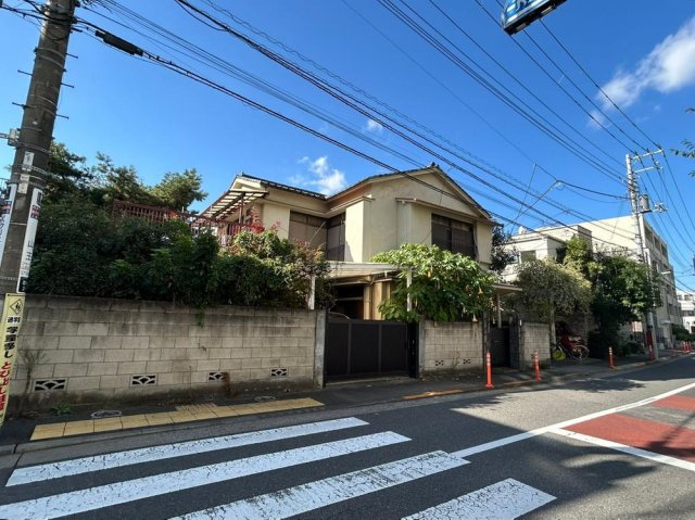 品川区西大井　建築条件付き売地B区画の前面道路含む現地写真