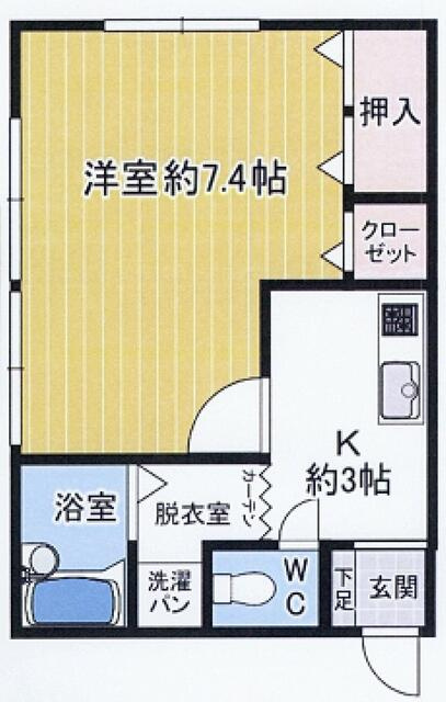 南花島コーポラスの間取り
