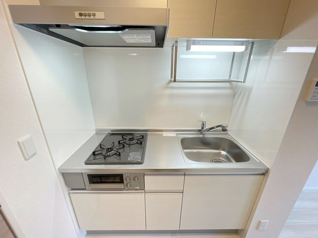 アナベルⅡのキッチン|２口コンロ付きシステムキッチンです。