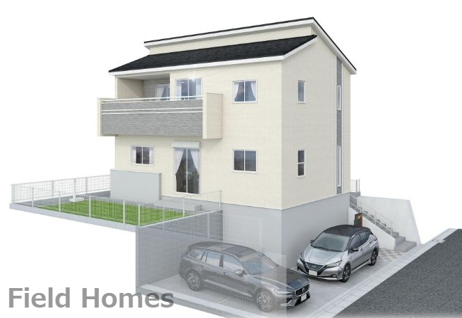 海老名市上今泉5丁目新築戸建て　1号棟の外観パース|外観イメージ「海老名市上今泉5丁目新築戸建て　1号棟」