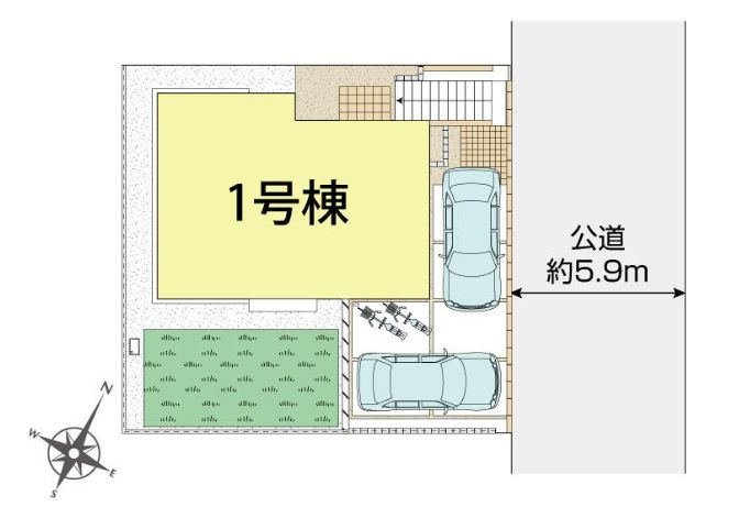 海老名市上今泉5丁目新築戸建て　1号棟の区画図|区画図「海老名市上今泉5丁目新築戸建て　1号棟」