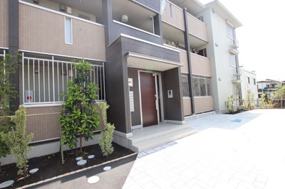 オートロック付きのエントランス