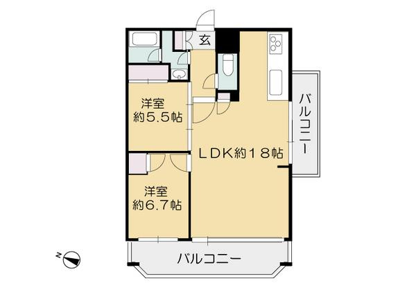 【間取り】 | 岡本弐番館