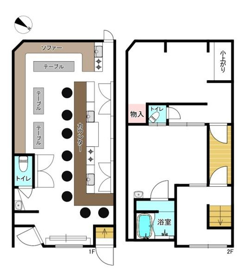 【間取り】 | 大阪市旭区千林2丁目　店舗
