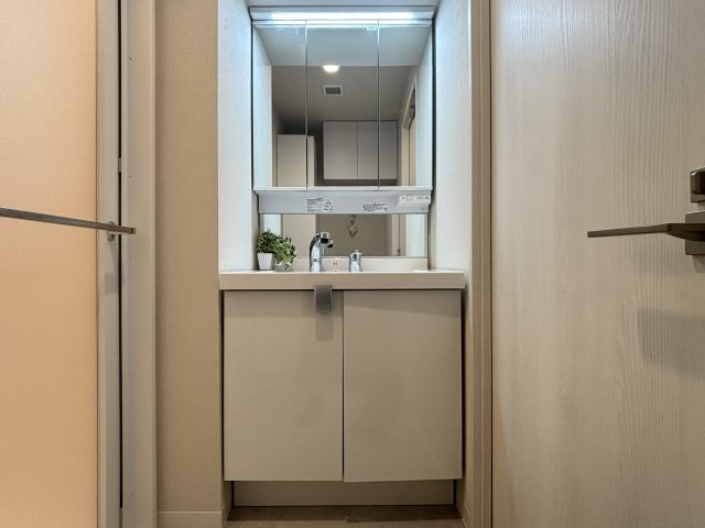 湯島ハイタウンA棟の独立洗面台