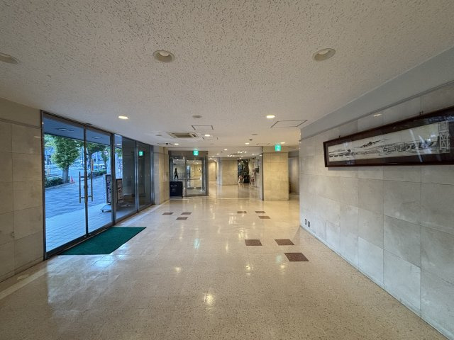 湯島ハイタウンA棟のエントランス