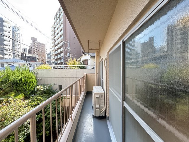 駒込台ハイツのバルコニー