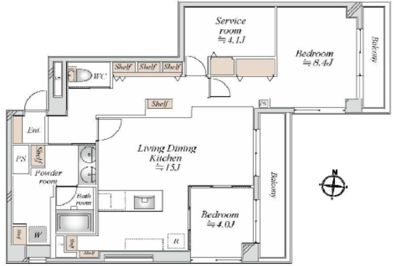 駒込台ハイツの間取り