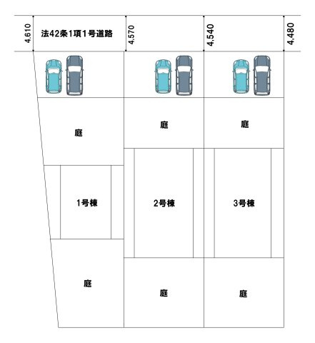 Hatch Garden八街　２号棟　新築戸建ての区画図