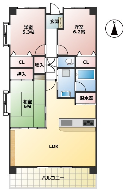 【間取り】の画像